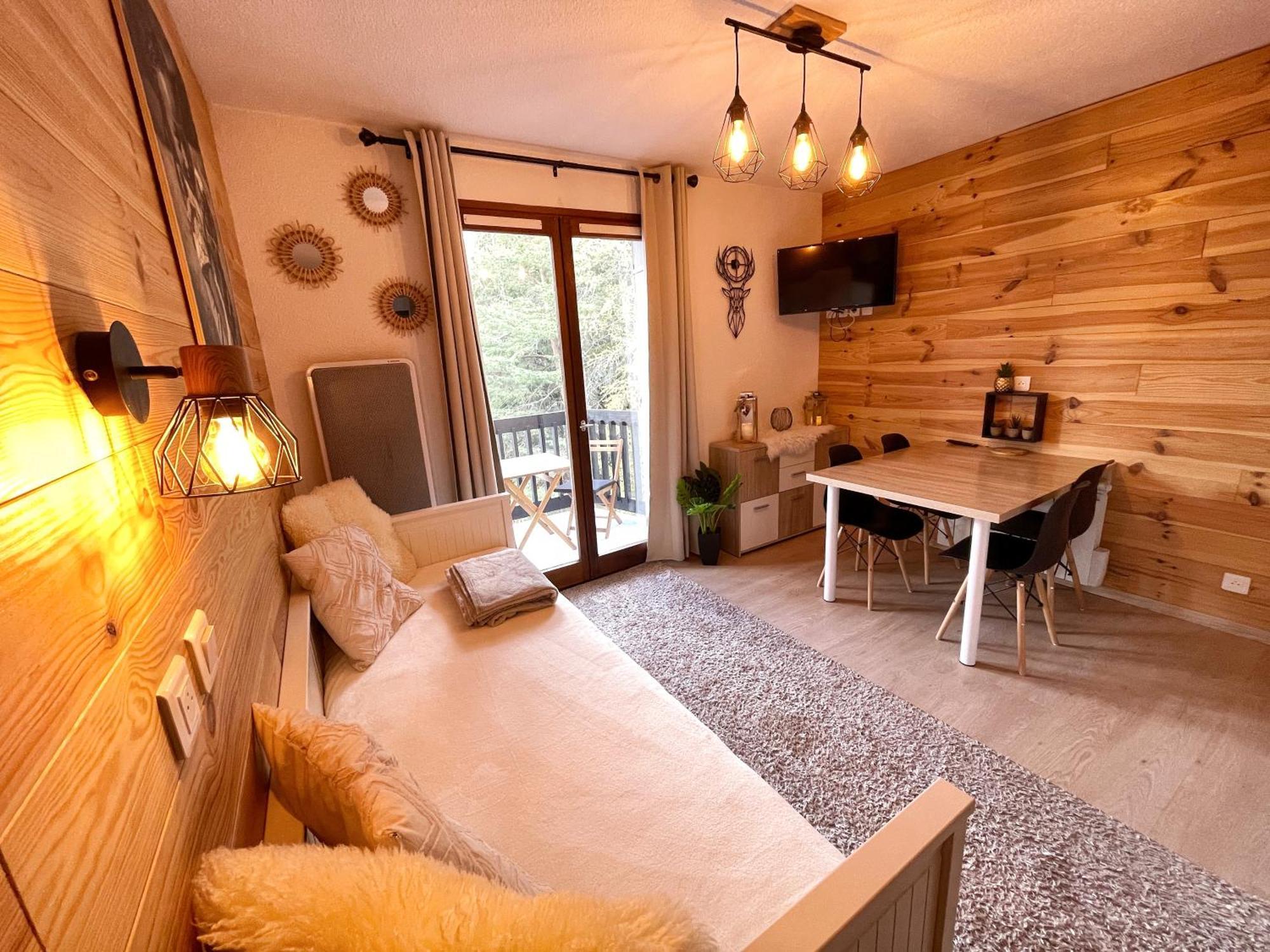 Chalereux Studio A La Montagne Auron Exterior foto